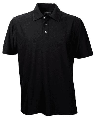 Solar-Lite Mens Polo in Black