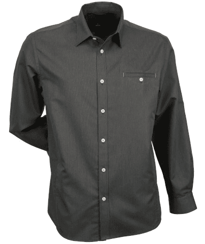 Mens Empire Shirt L/S in Charcoal/Grey