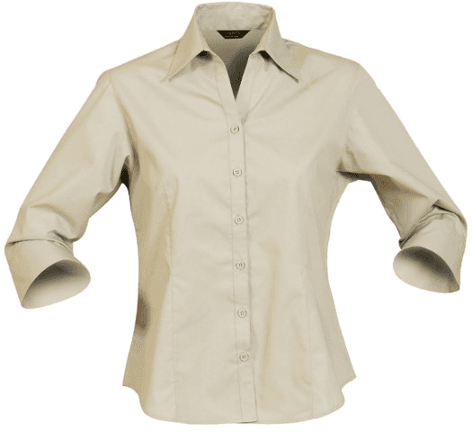 Ladies Nano Shirt 3/4S in Beige