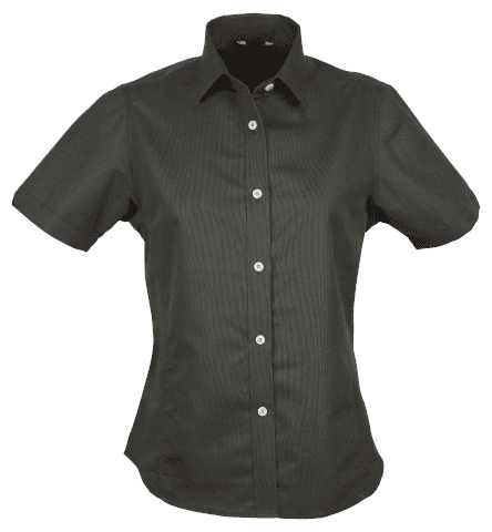 Ladies Empire Shirt S/S in Charcoal/Grey