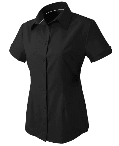 Ladies Candidate Shirt S/S in Black