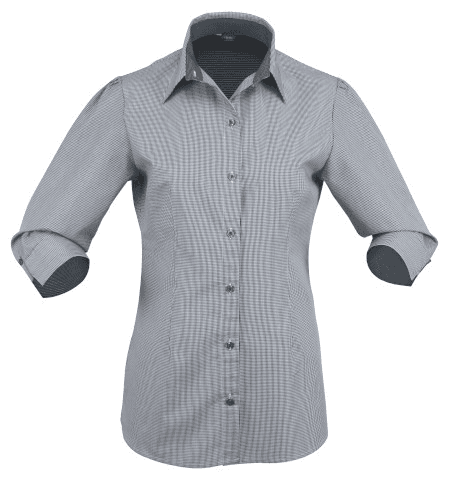 Ladies Dominion Shirt 3/4S in Black