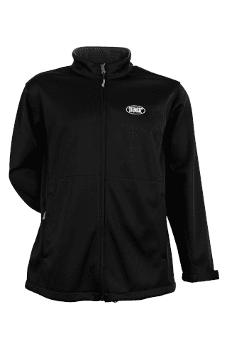 Mens Bonded Softshell Jacket L/S in Black/Charcoal