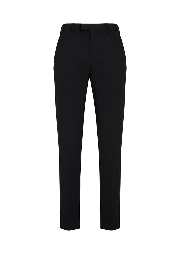 Mens Siena Slim Fit Flat Front Pant Regular in Black