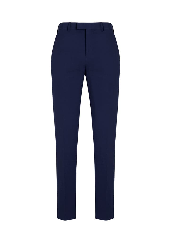 Mens Siena Slim Fit Flat Front Pant Stout in Navy