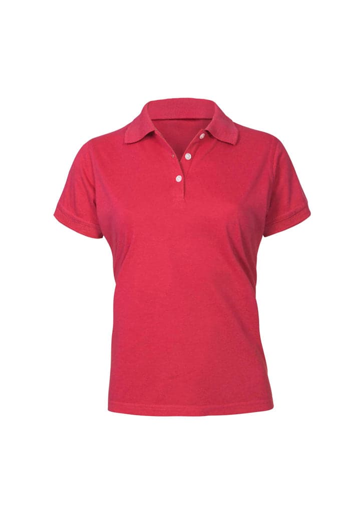 Neon Ladies Polo in Red