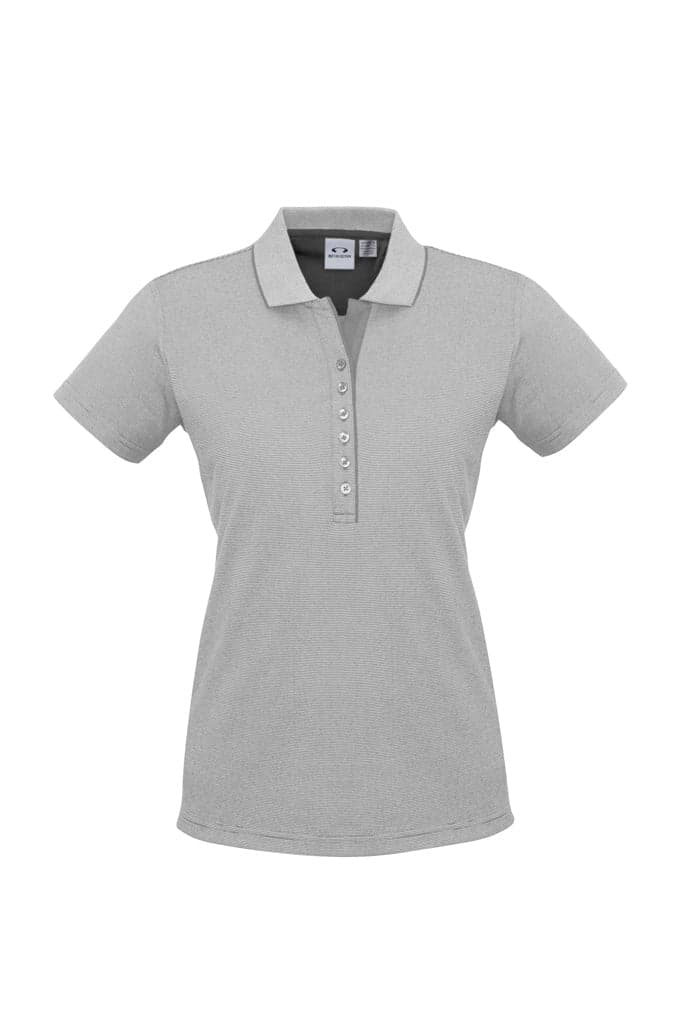 Shadow Ladies Polo in Silver Grey