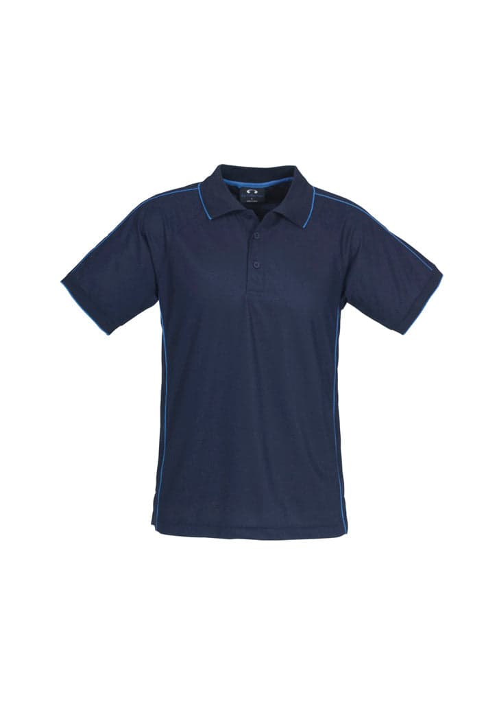 Resort Mens Polo in Navy/Mid Blue