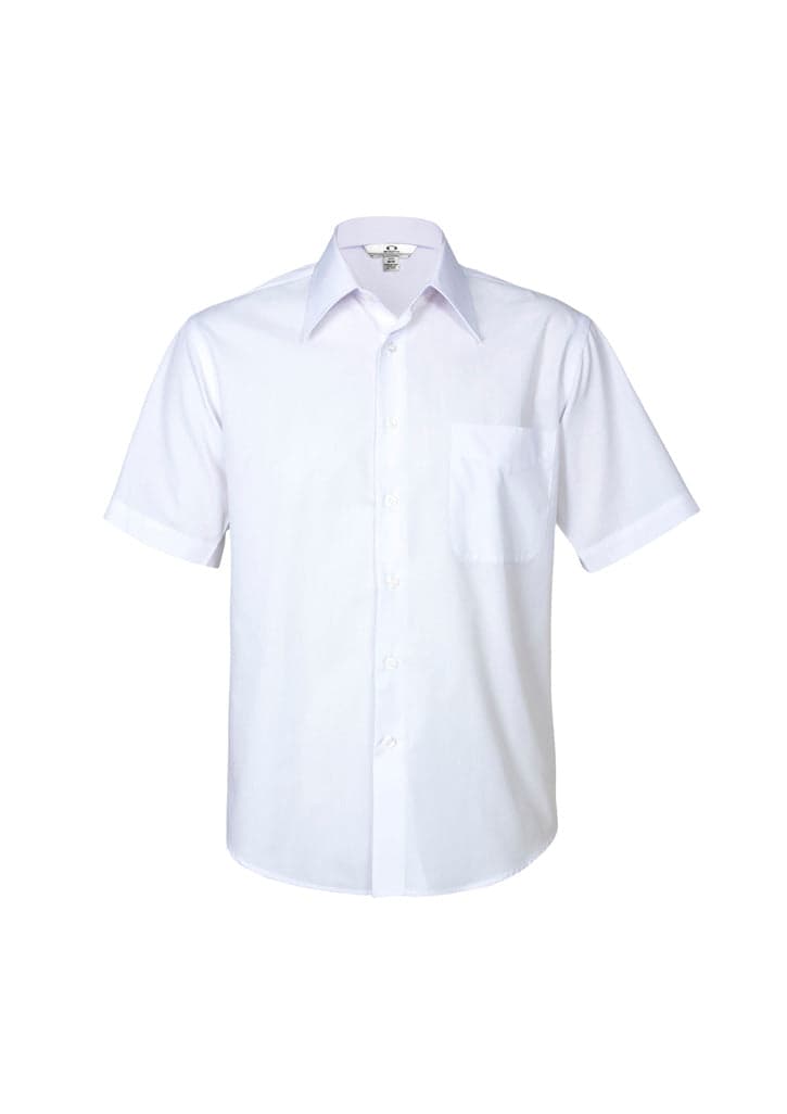 Mens Metro Short Sleeve Shirt in White