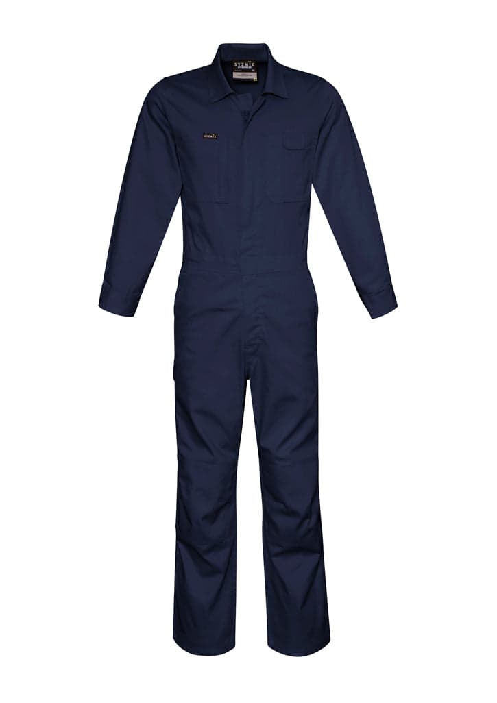 Mens Lightweight Cotton Drill Overall in Navy