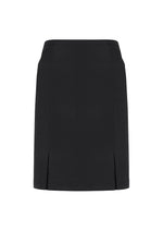 Ladies Siena Front Pleat Detail Straight Skirt
