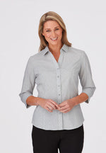 Ladies City Stretch Pinfeather 3/4 Shirt