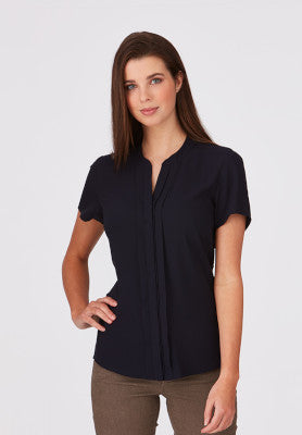Ladies Envy Pleated Front Top