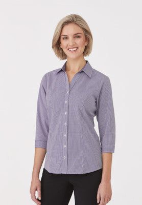 Ladies Pippa Check 3/4 Sleeve Shirt