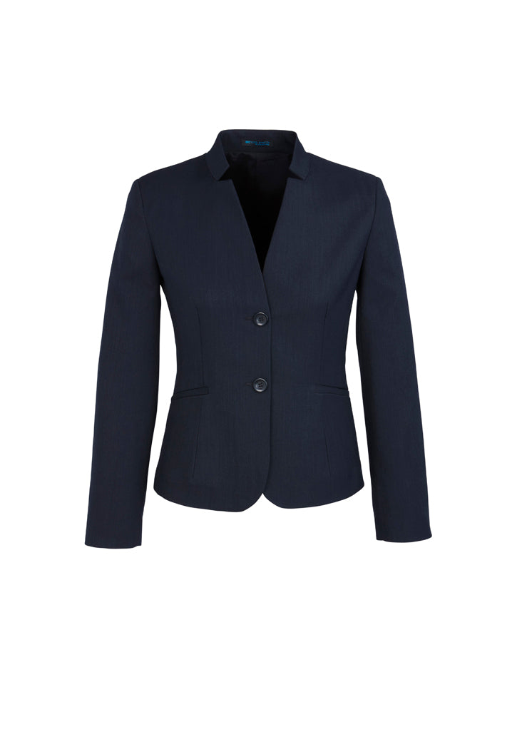 Ladies Cool Stretch Short Jacket with Reverse Lapel