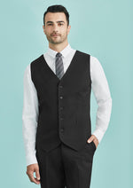 Mens cool Stretch Peaked Vest with Knitted Back