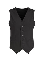 Mens Wool Peaked Vest with Knitted Back