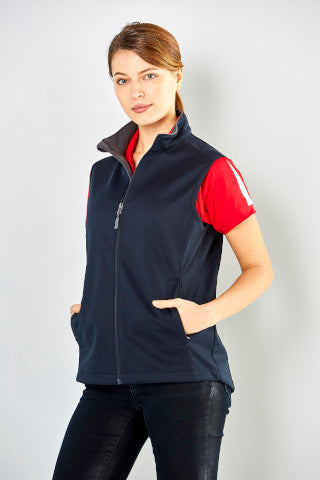 Ladies Bonded Softshell Vest Sleeveless