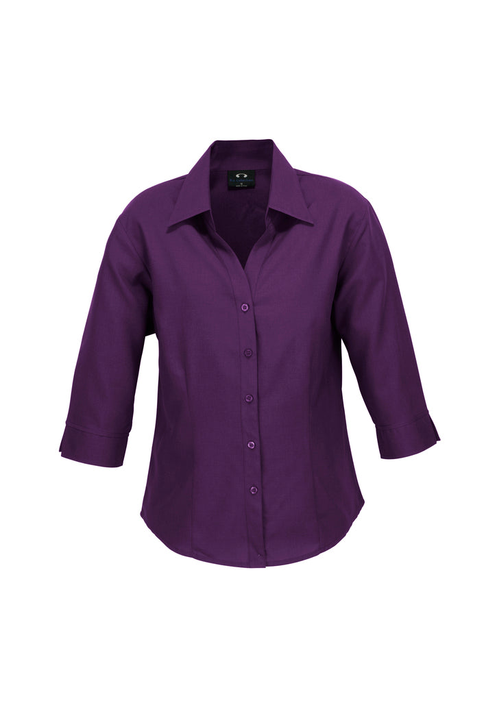 Plain Ladies Oasis 3/4 Sleeve Shirt