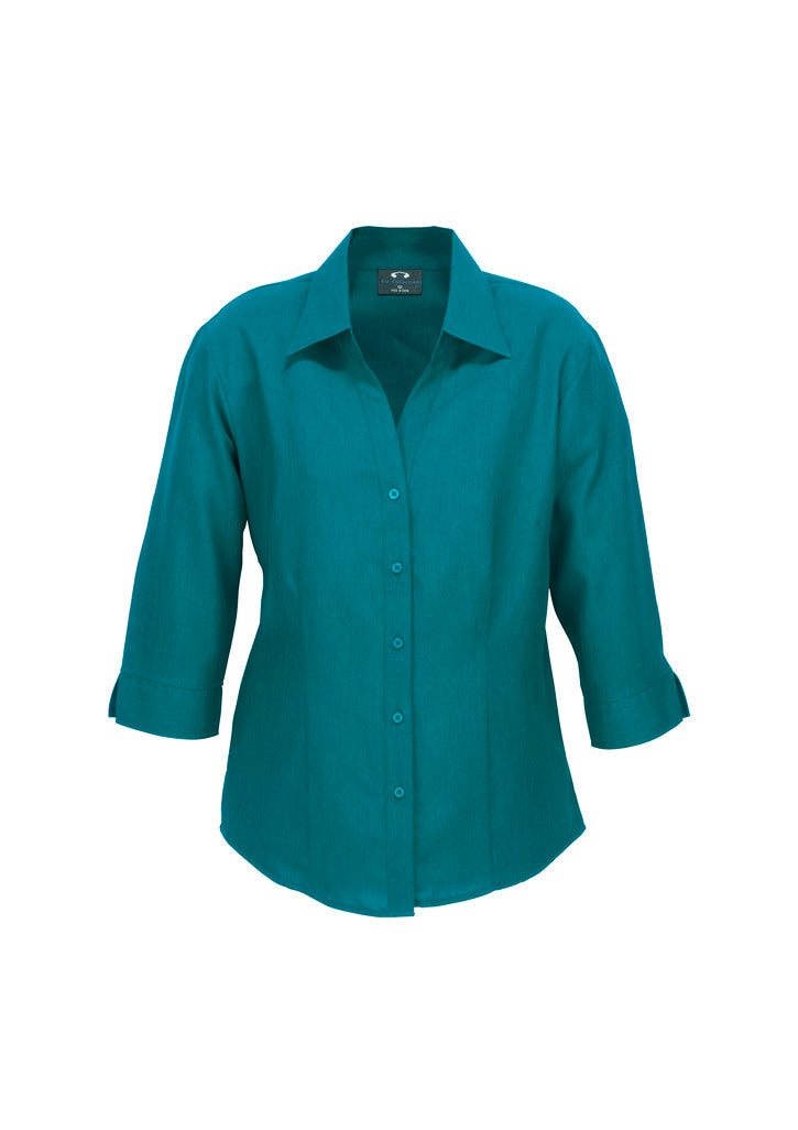 Plain Ladies Oasis 3/4 Sleeve Shirt