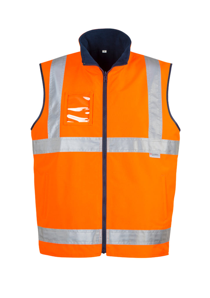 Hi Vis Mens Lightweight Fleece Lined Vest